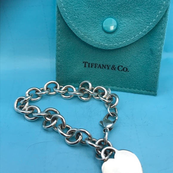 Tiffany & Co. Heart Tag Charm Bracelet Sterling - Picture 2 of 4